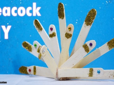 DIY Peacock from Candy Stick | Ice Cream Stick Life Hack