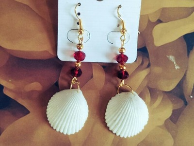 DIY Shell Earrings | Sea Shell and Pearl Earrings | How to make Sea Shell and Pearl Earrings at home