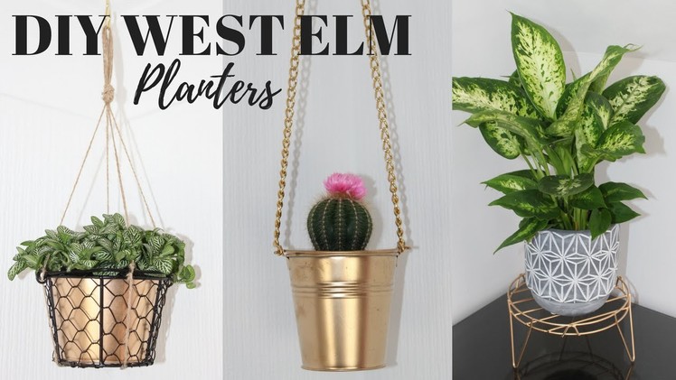 DIY West Elm Inspired Planter Ideas - Affordable Pinterest Hacks