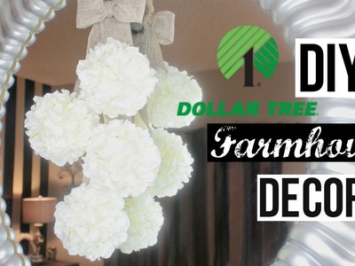 DOLLAR TREE DIY | FARMHOUSE FLOWER DECOR