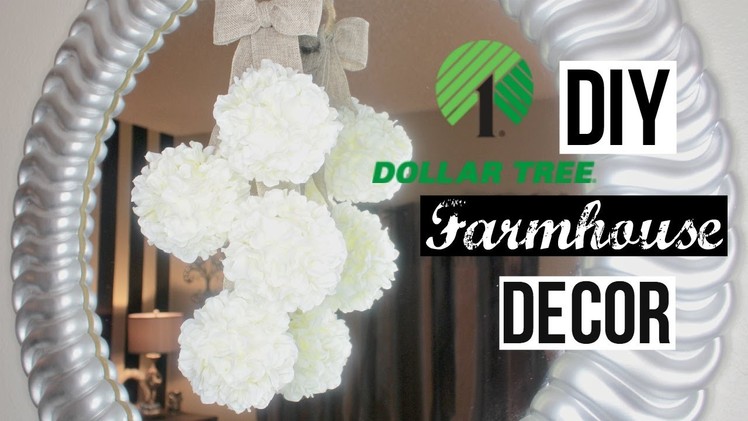 DOLLAR TREE DIY | FARMHOUSE FLOWER DECOR