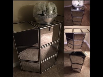 Dollar Tree DIY - ????Foldable.Adjustable Mirrored End Table.Stand????
