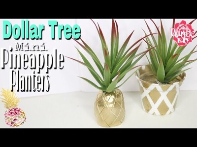 Dollar Tree DIY MINI Pineapple Planters