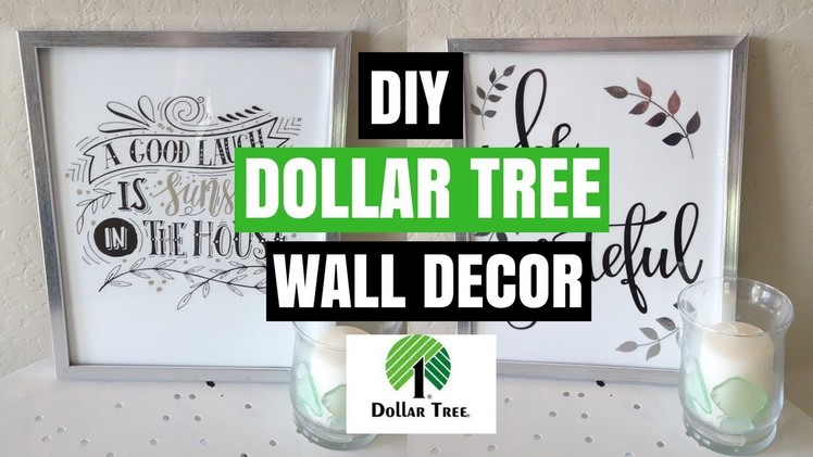 DOLLAR TREE DIY WALL DECOR| DIY ROOM DECOR| COLLAB