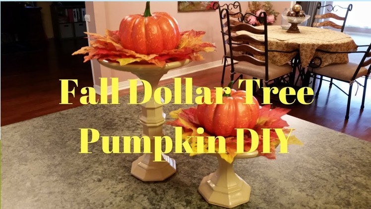 Dollar Tree Fall Pumpkin DIY