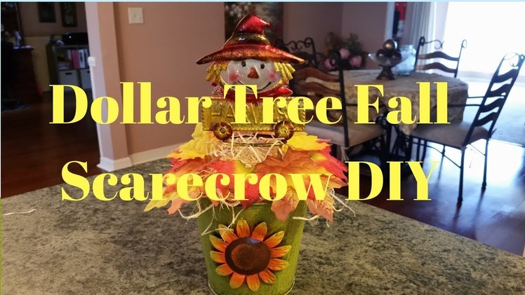 Dollar Tree Fall Scarecrow DIY