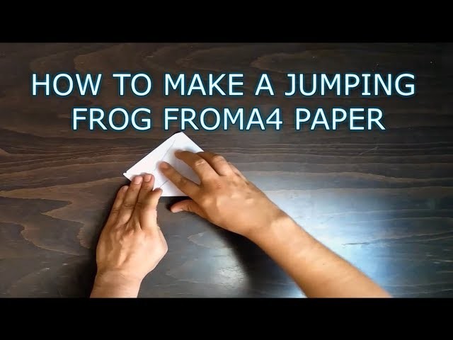 How To Make a Jumping Frog From A4 Paper For Your Kids - Origami - One Folded Paper Activities