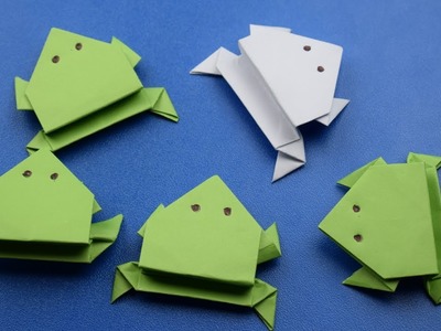 How To Make a Paper Jumping Frog |Origami| DIY CRAFT IDEAS