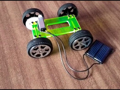How to make a Solar power car DIY