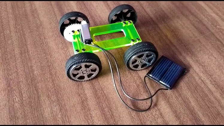 How to make a Solar power car DIY