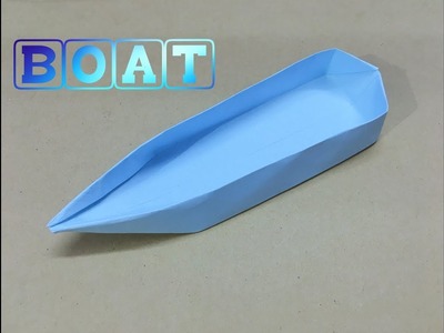 How to make an origami paper boat | Single point floating ship