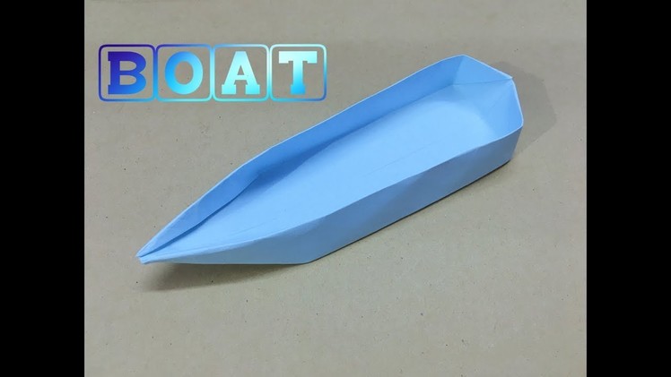 How to make an origami paper boat | Single point floating ship