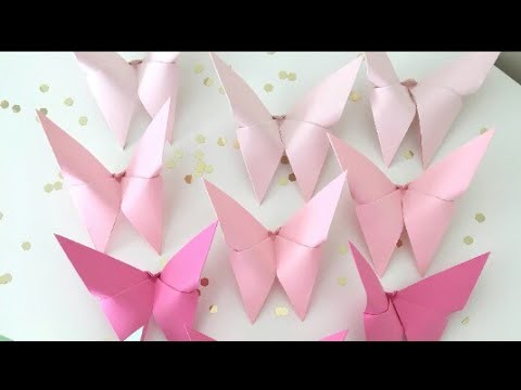 How to make an Origami paper batterfly-fast way