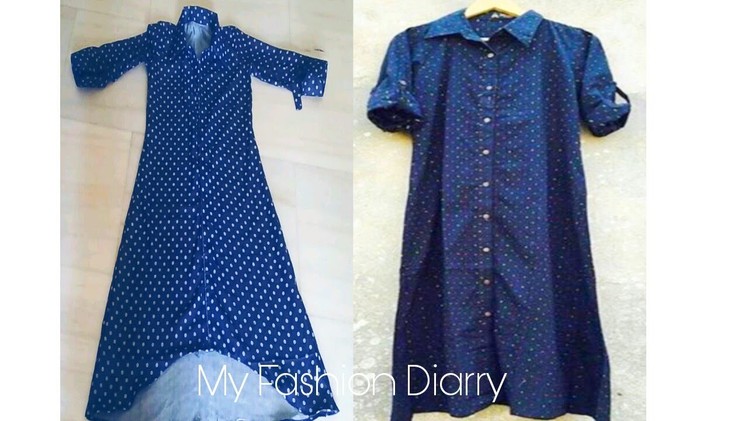 How to make shirt style kurti | DIY|