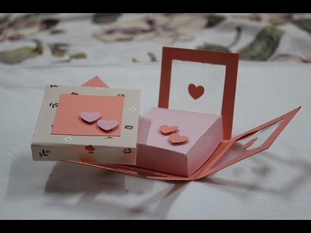 How to make - transparent Exploding Box Hearts - step by step DIY