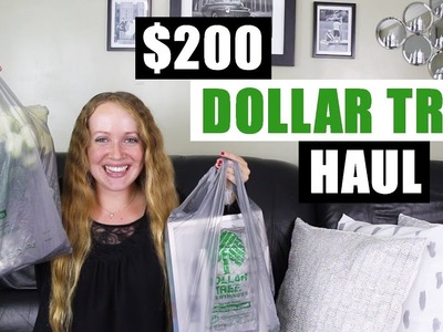 HUGE $200 DOLLAR TREE HAUL Mostly DIY Home Decor Supplies For Upcoming Dollar Tree DIY Projects
