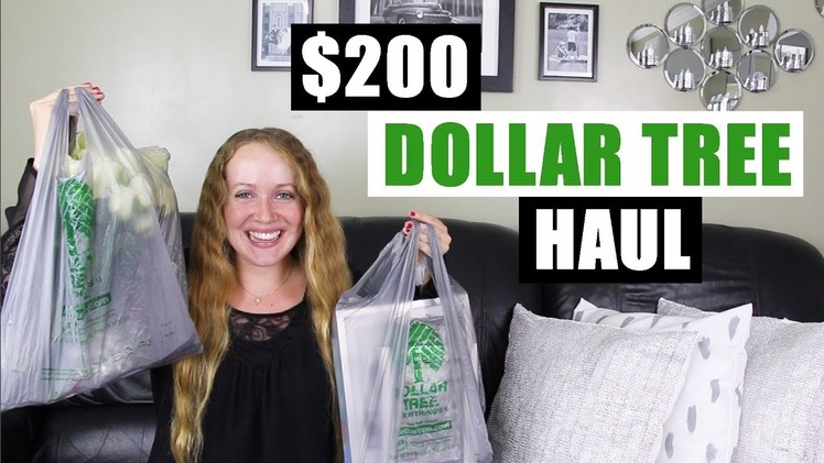HUGE $200 DOLLAR TREE HAUL Mostly DIY Home Decor Supplies For Upcoming Dollar Tree DIY Projects