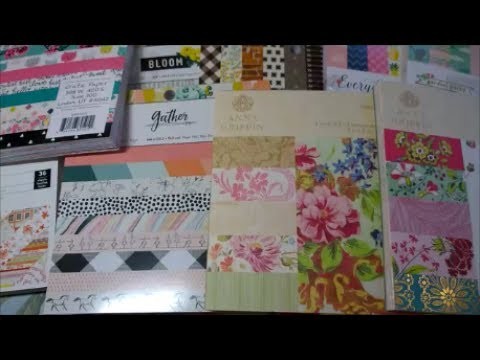 Huge Paper Pad Haul from JoAnn's - Crate Paper, Susan Winget, Anna Griffin Plus!