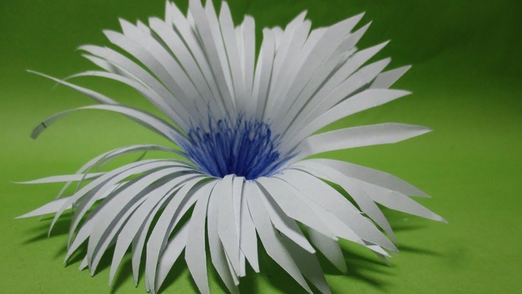 Kirigami flower Easy tutorial step by step || Paper flower.