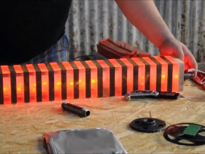 LED, acrylic, wood light DIY project