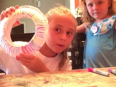 Madi Makes A Paper Plate Frisbee