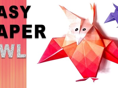 Make Paper Origami Owl  - Paper Crafts - Makeators #42