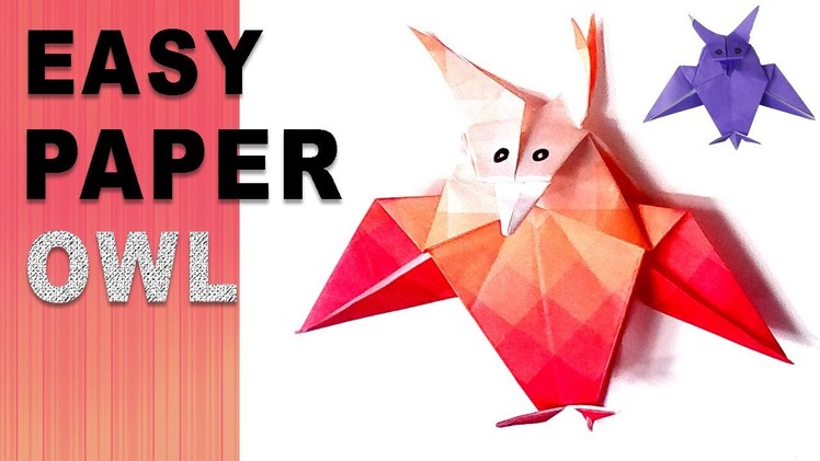 Make Paper Origami Owl  - Paper Crafts - Makeators #42