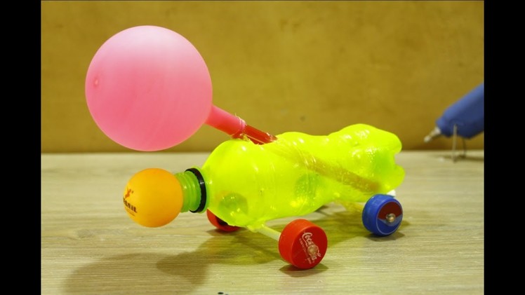 Make Powerful AirCraft Car With Balloon - diy car for kids