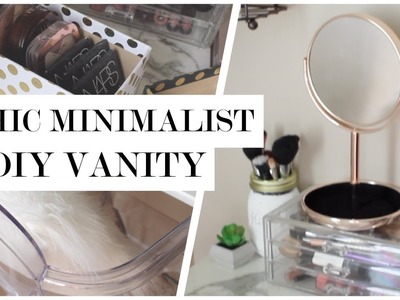 Minimalist Makeup Vanity DIY + $50 GIVEAWAY!