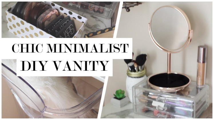 Minimalist Makeup Vanity DIY + $50 GIVEAWAY!