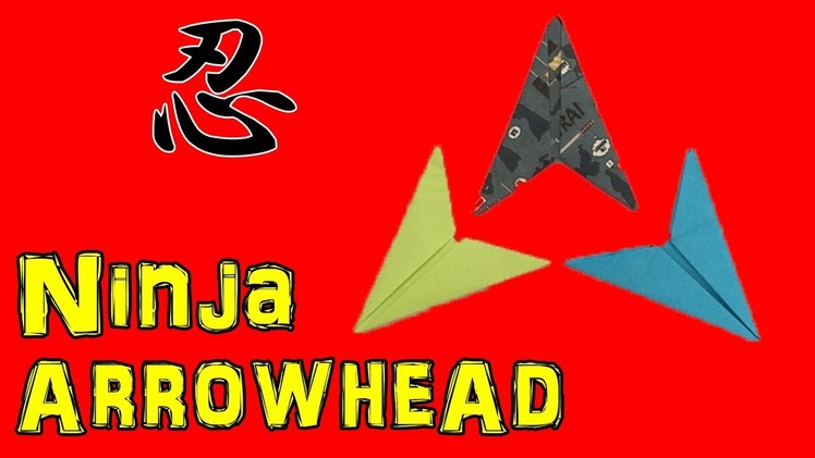 Ninja Paper Arrowhead Flying Flicker(no music) -Origami Tutorial【OEnS】