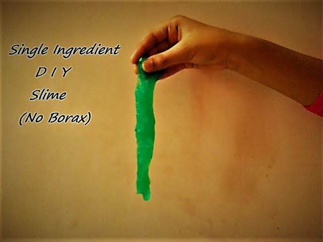 One Ingredient DIY Slime (No Borax) | Shannel