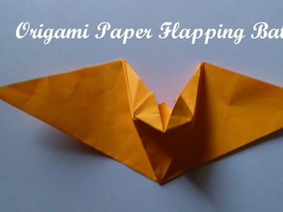 Origami Paper Flapping Bat