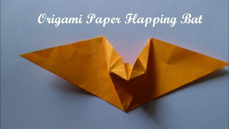 Origami Paper Flapping Bat