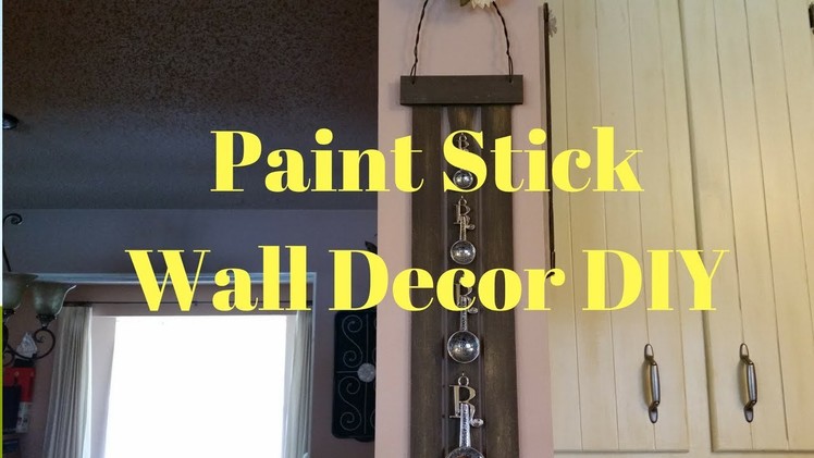 Paint Stick Wall Decor DIY