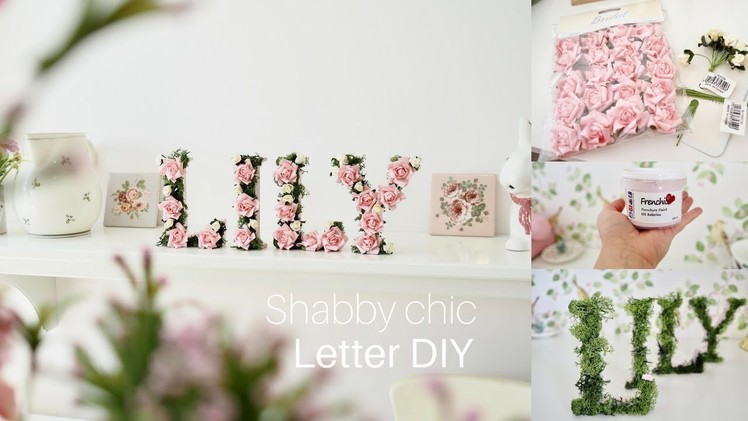 Shabby chic wooden letter DIY