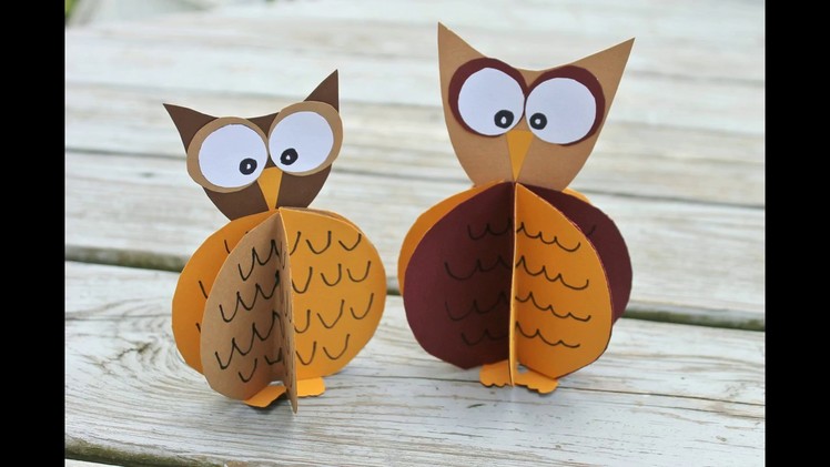Standing Paper Owl Craft