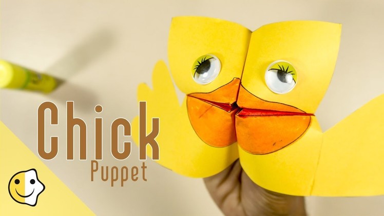 Super Easy Easter Puppet for Kids:Paper Craft Ideas | CraftiKids #13