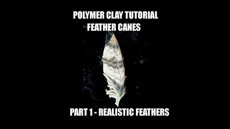 076-Polymer clay tutorial - Feather canes Part 1 - realistic feathers
