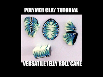 087-Polymer clay tutorial - versatile "barbed wire" jellyroll cane