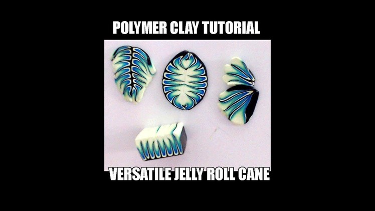 087-Polymer clay tutorial - versatile "barbed wire" jellyroll cane