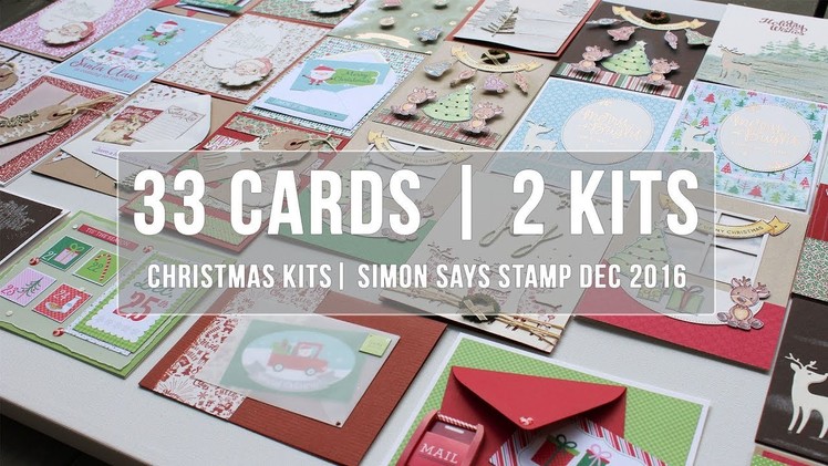 33 Cards from 2 Kits | Christmas in July Card Making