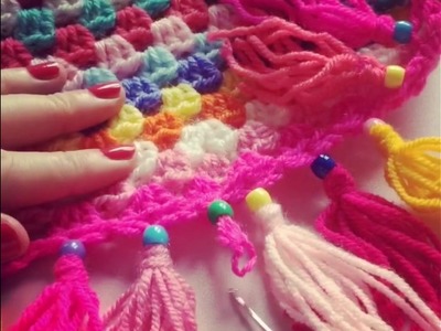 Adding beads and fringes to your crochet work