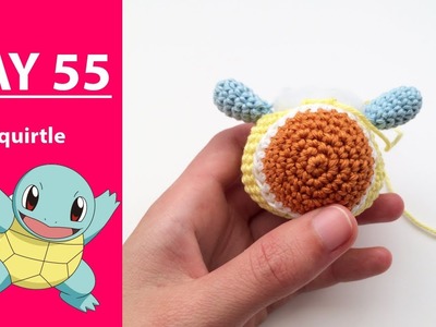 Adding the shell to amigurumi Squirtle || 100DaysOf10MinuteCrochet || Day 55