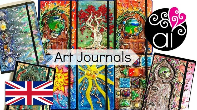 Art Journals Archidee | Polymer Clay Covers for Sketch Books | Show & Tell
