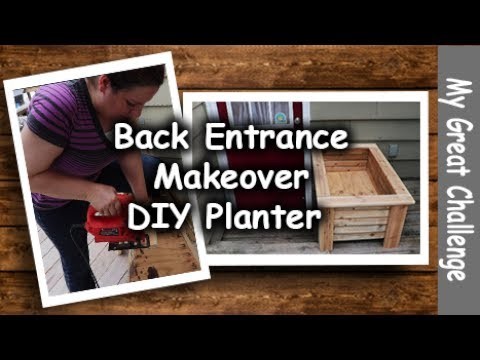 Back Entrance Makeover || DIY Planter || Part One ||