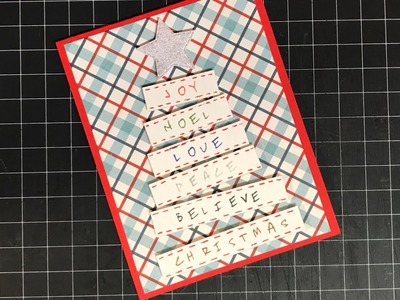 Christmas Tree card from Clickable Letters and Nuvo Hybrid Inks