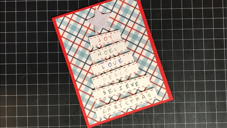 Christmas Tree card from Clickable Letters and Nuvo Hybrid Inks