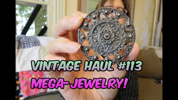 Diggin' with Dirty Girl S6E21 Vintage Haul #113: Mega Jewelry from my Sis-in-Law to Sell on Etsy