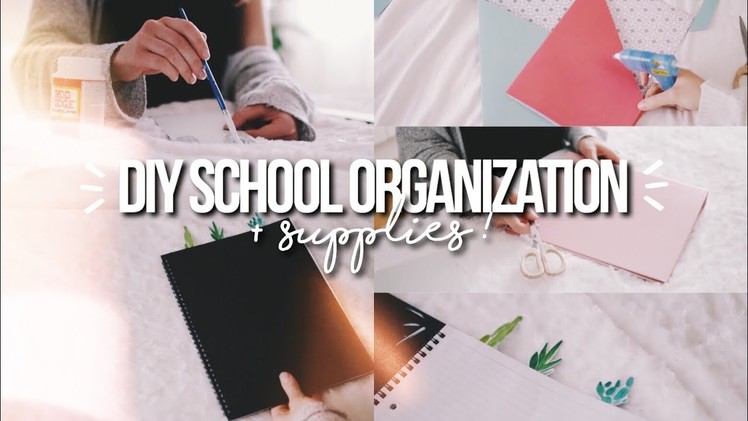 DIY BACK TO SCHOOL SUPPLIES + ORGANIZATION 2017!
